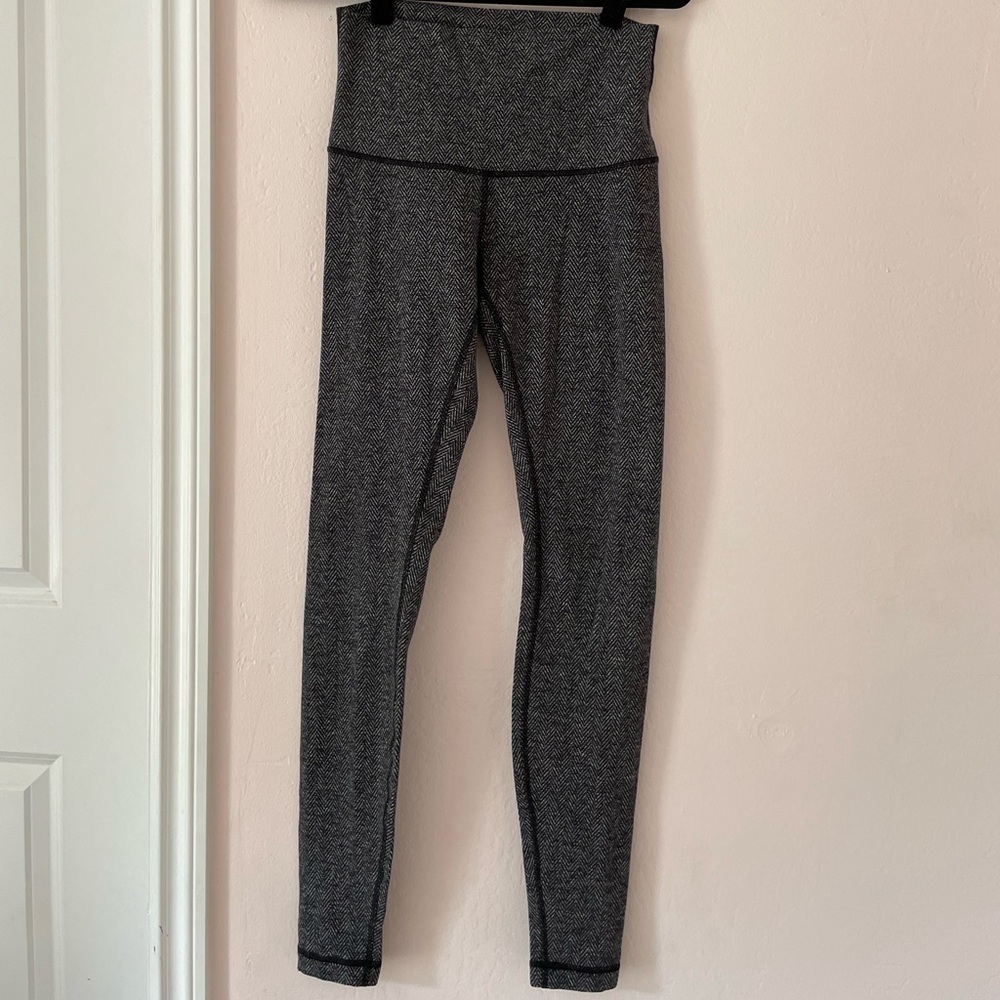 Lululemon Wunder Under High-Waisted Gray Leggings
